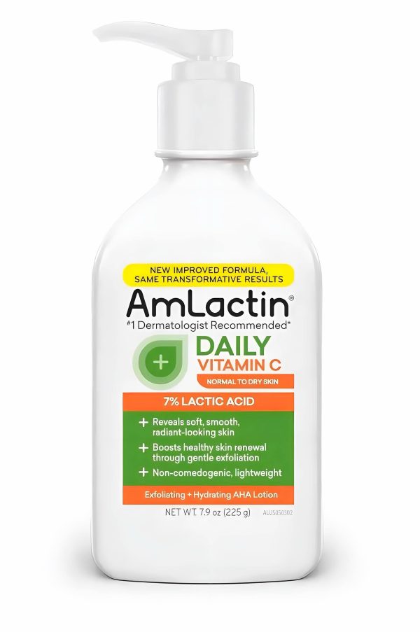 Amlactin Daily Vitamin C With 7% Lactic Acid – 7.9 Oz Body Lotion