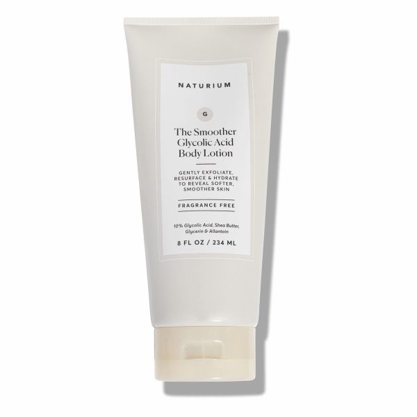 Naturium The Smoother Glycolic Acid Body Lotion, Resurfacing & Exfoliating Treatment, With 10% Glycolic Acid, 8 Oz