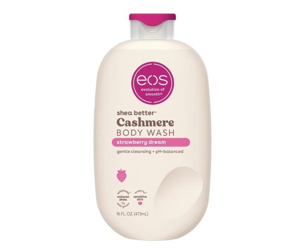 eos Strawberry Dream Body Wash, Sweet Strawberry Scented Hydrating Body Wash, 16 fl oz